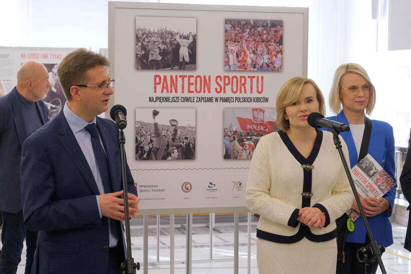 W Sejmie trwa wernisaż wystawy o najważniejszych postaciach i momentach polskiego sportu.